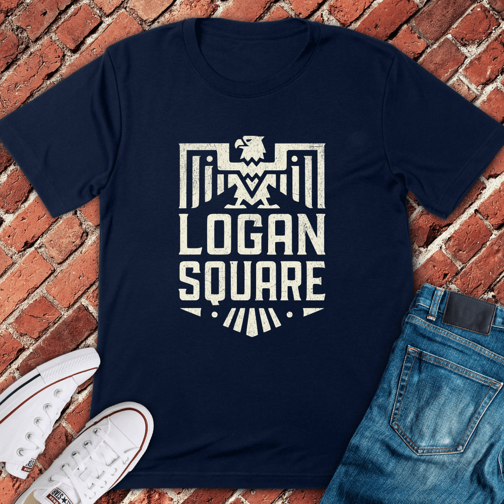 Logan Square Badge T-Shirt - Navy