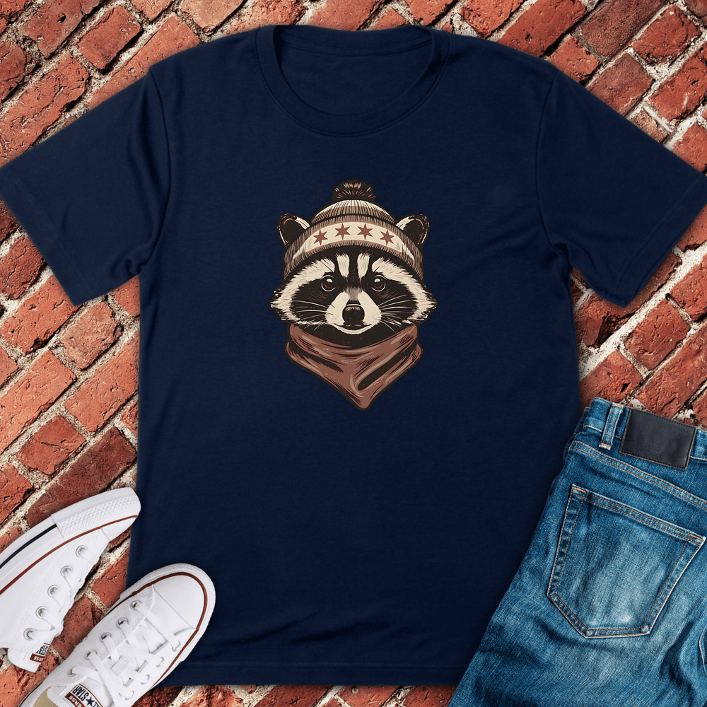 Chicago Raccoon T-Shirt - Navy