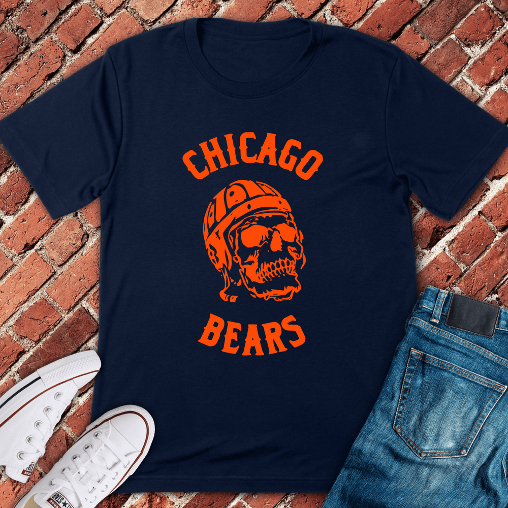 Skull Bears Fan T-Shirt - Navy