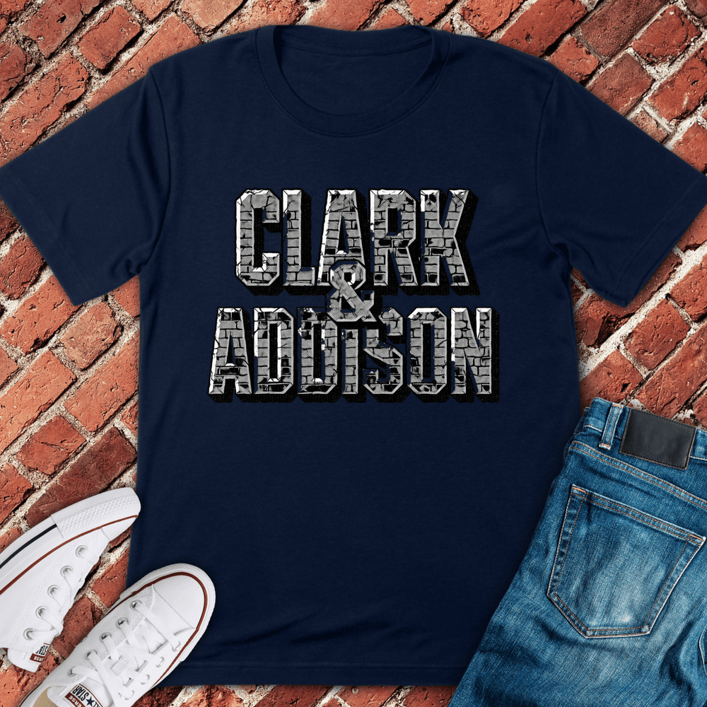 Clark & Addison Brick T-Shirt - Navy