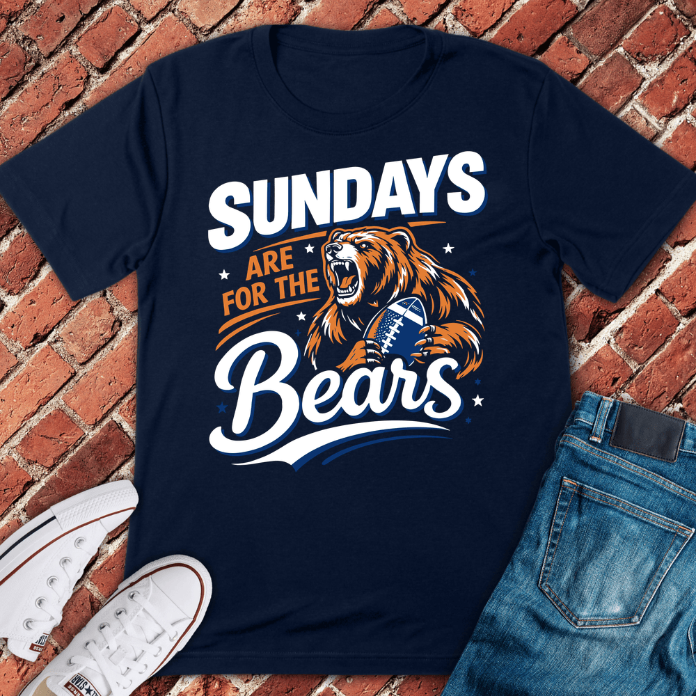 Sunday Bears T-Shirt - Navy