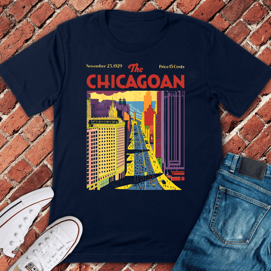 Chicagoan 1929 T-Shirt - Navy