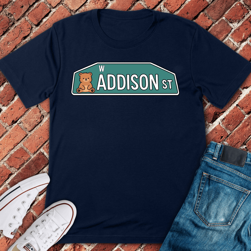 W Addison Bear T-Shirt - Navy