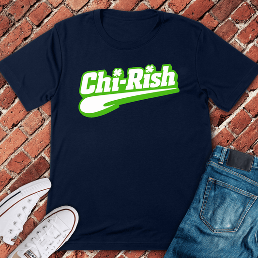 Chi Rish Script T-Shirt - Navy