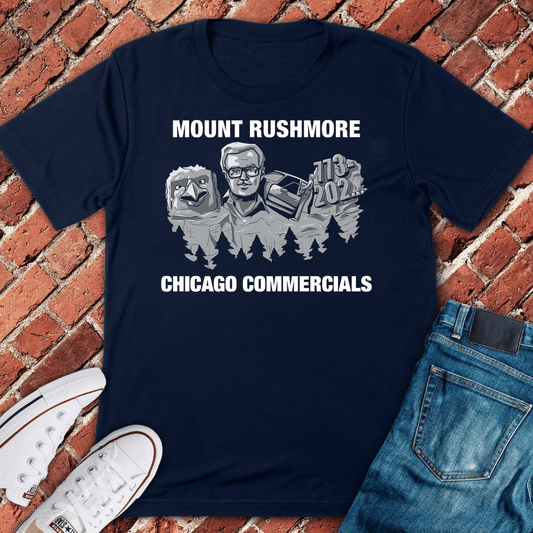 Chi Ad Rushmore T-Shirt - Navy
