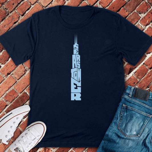 Chicago Tower T-Shirt - Navy