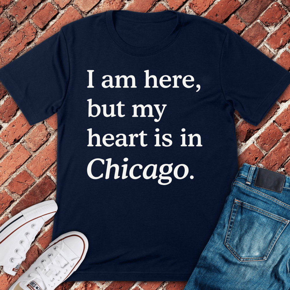 Heart In Chicago T-Shirt - Navy