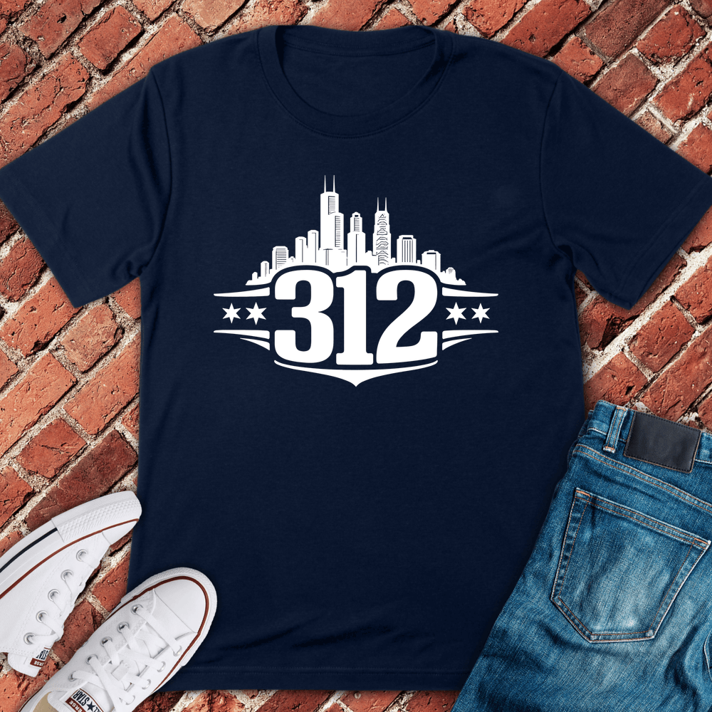 Chicago 312 Pride T-Shirt - Navy