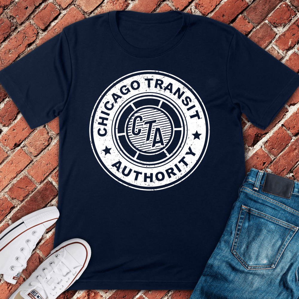Chicago Cta Seal T-Shirt - Navy