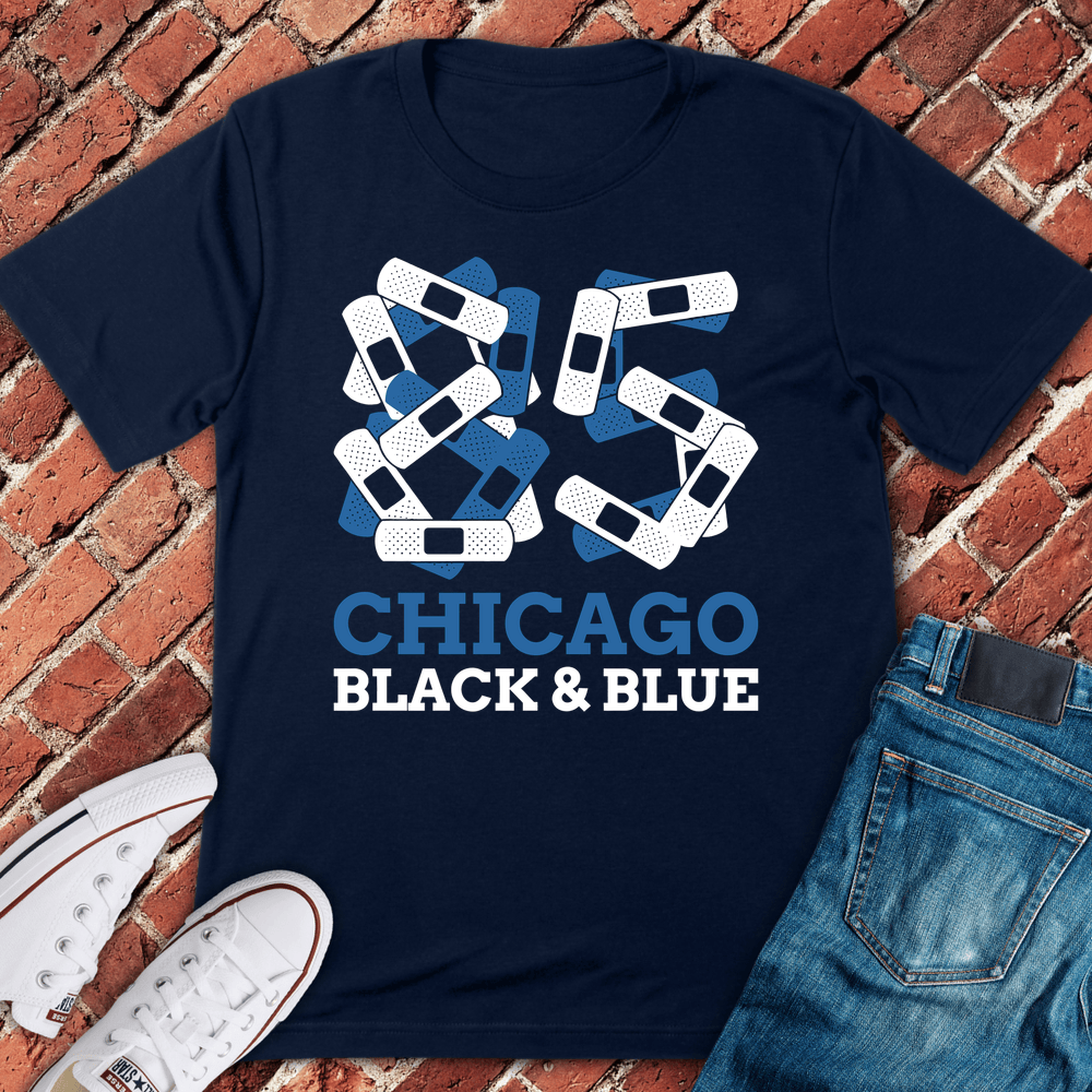 Shattered Chicago T-Shirt - Navy