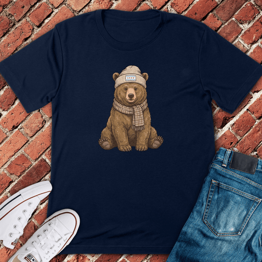 Chicago Cozy Bear T-Shirt - Navy