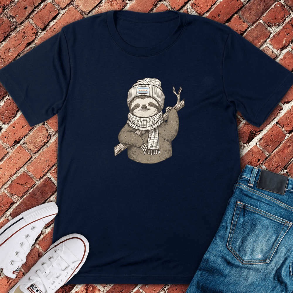Cozy Sloth Vibes T-Shirt - Navy