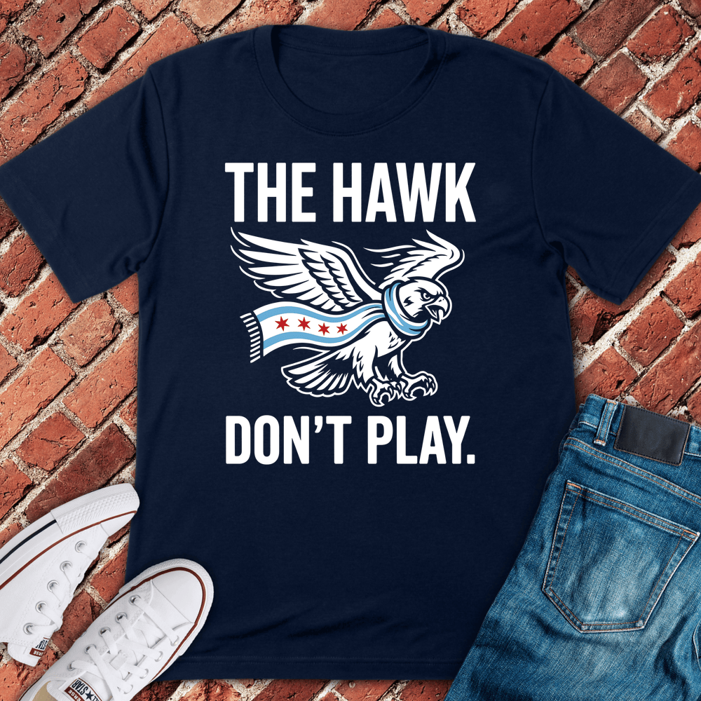 Windy City Hawk T-Shirt - Navy