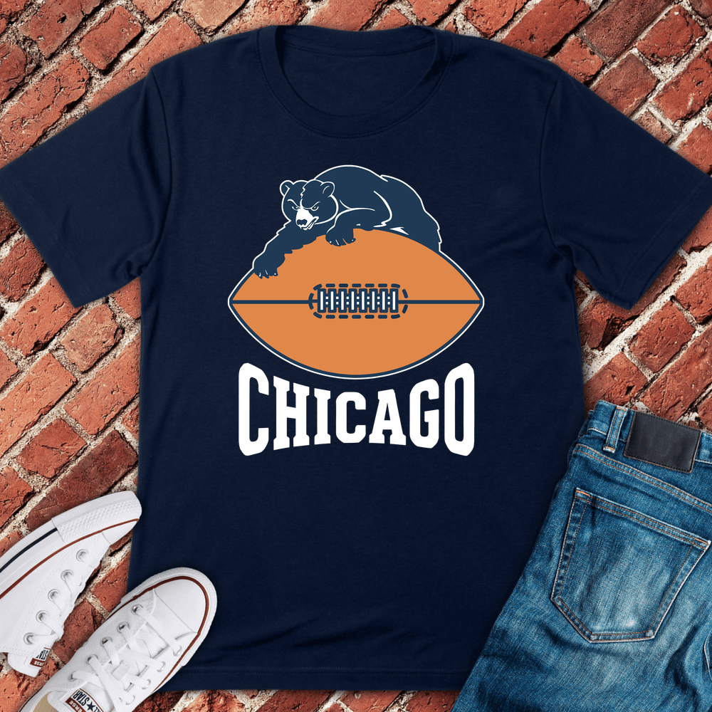 Chicago Bear Grip T-Shirt - Navy