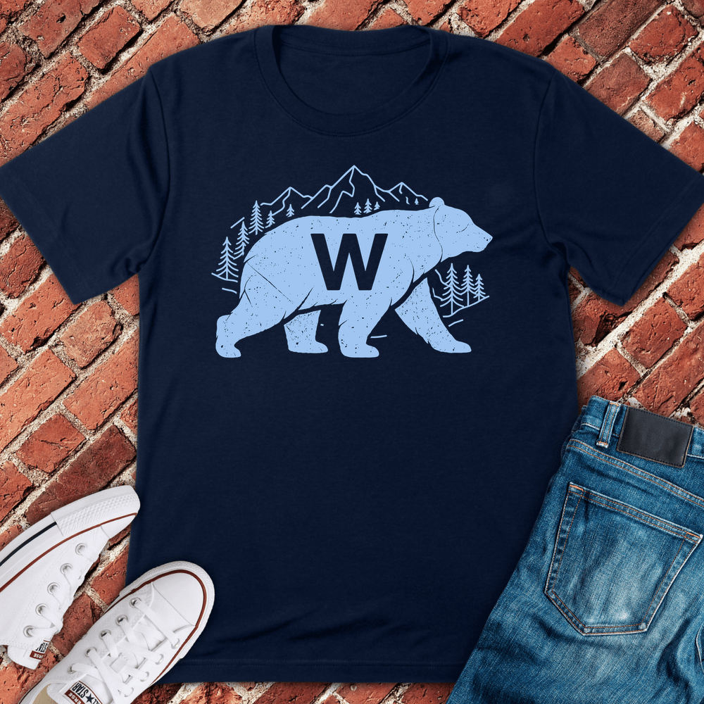 Wilderness Bear W T-Shirt - Navy
