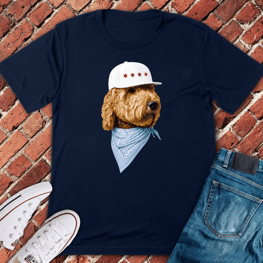 Four Star Pup T-Shirt - Navy