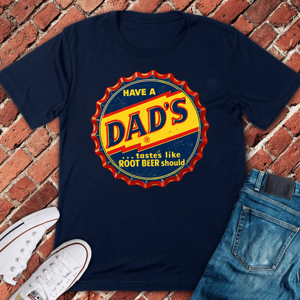 Root Beer Dad T-Shirt - Navy
