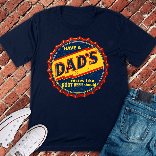 Root Beer Dad T-Shirt - Navy