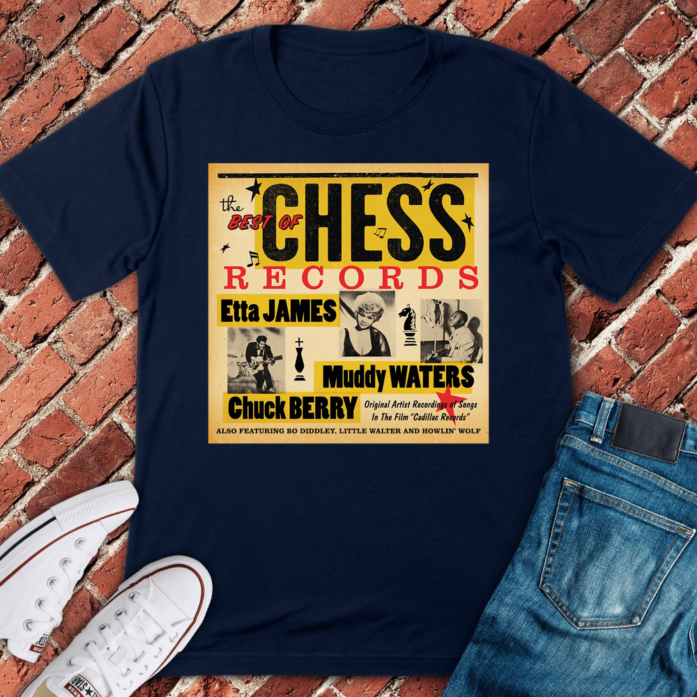 Chess Blues T-Shirt - Navy