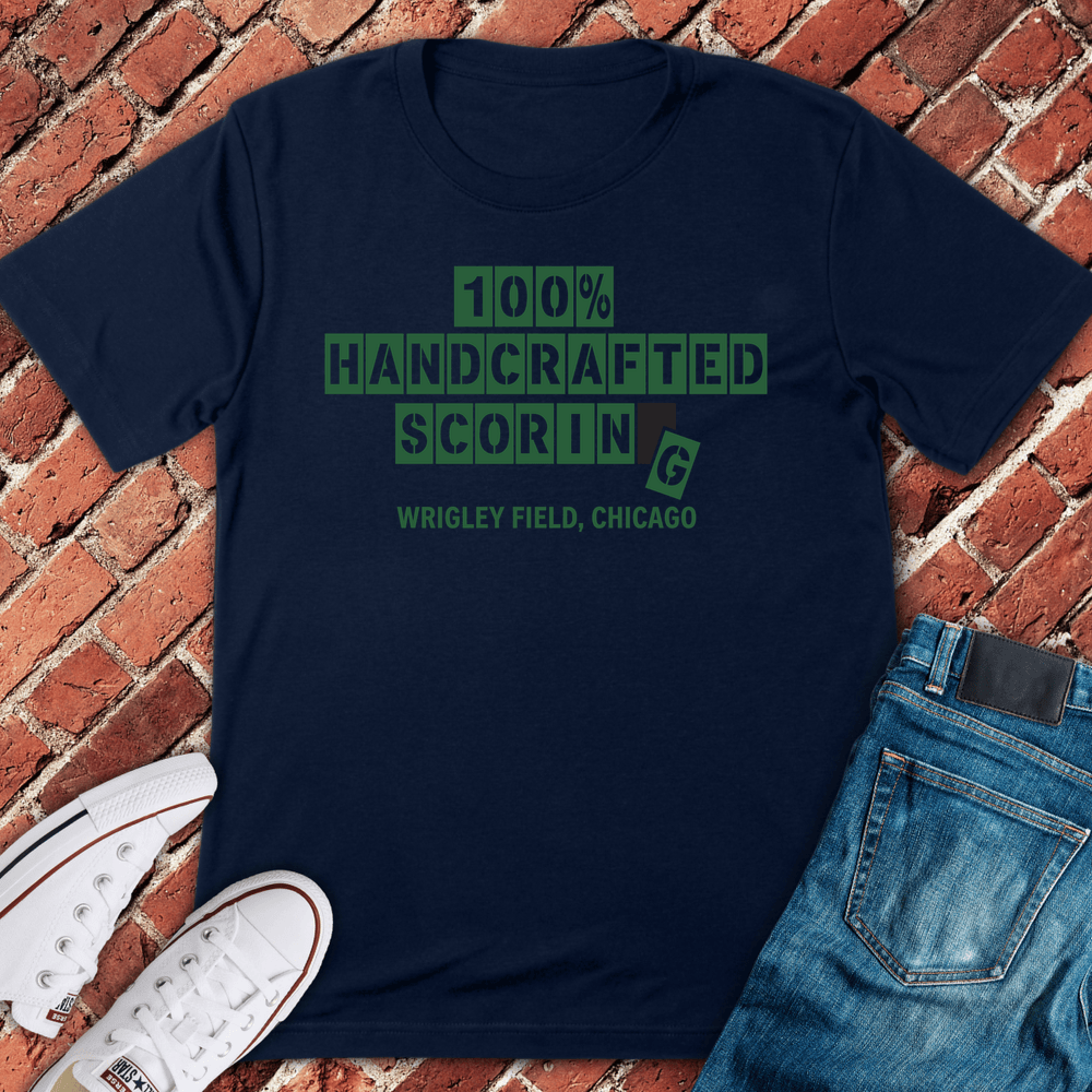 Handcrafted Scoring T-Shirt - Navy
