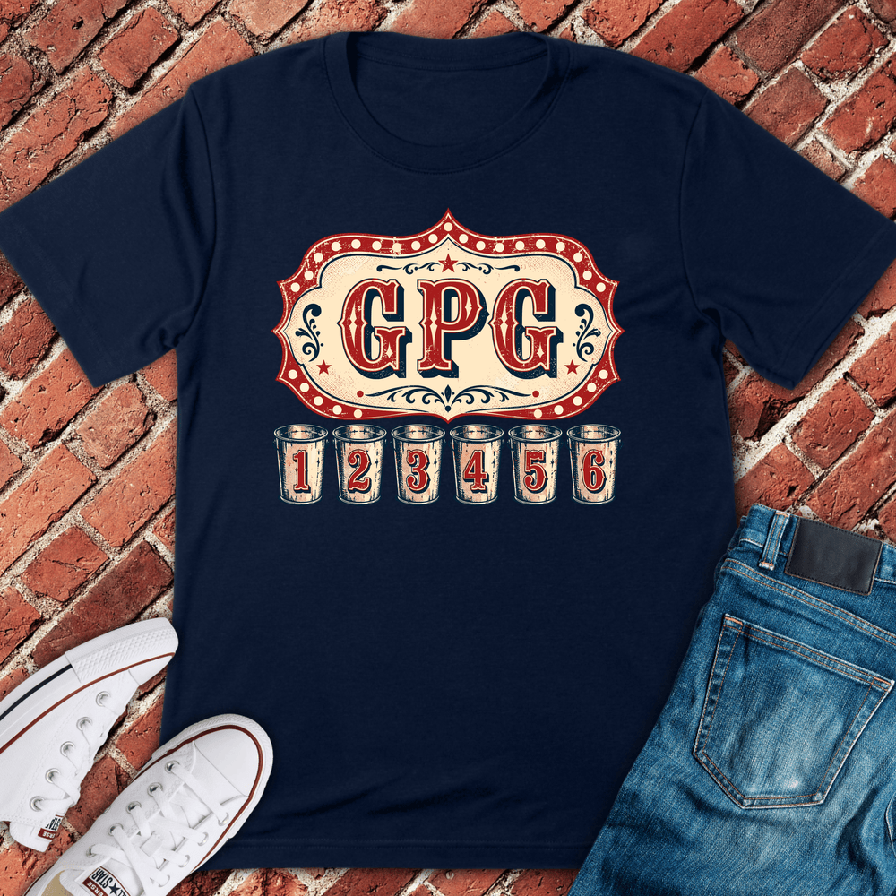 Gpg Shot Game T-Shirt - Navy