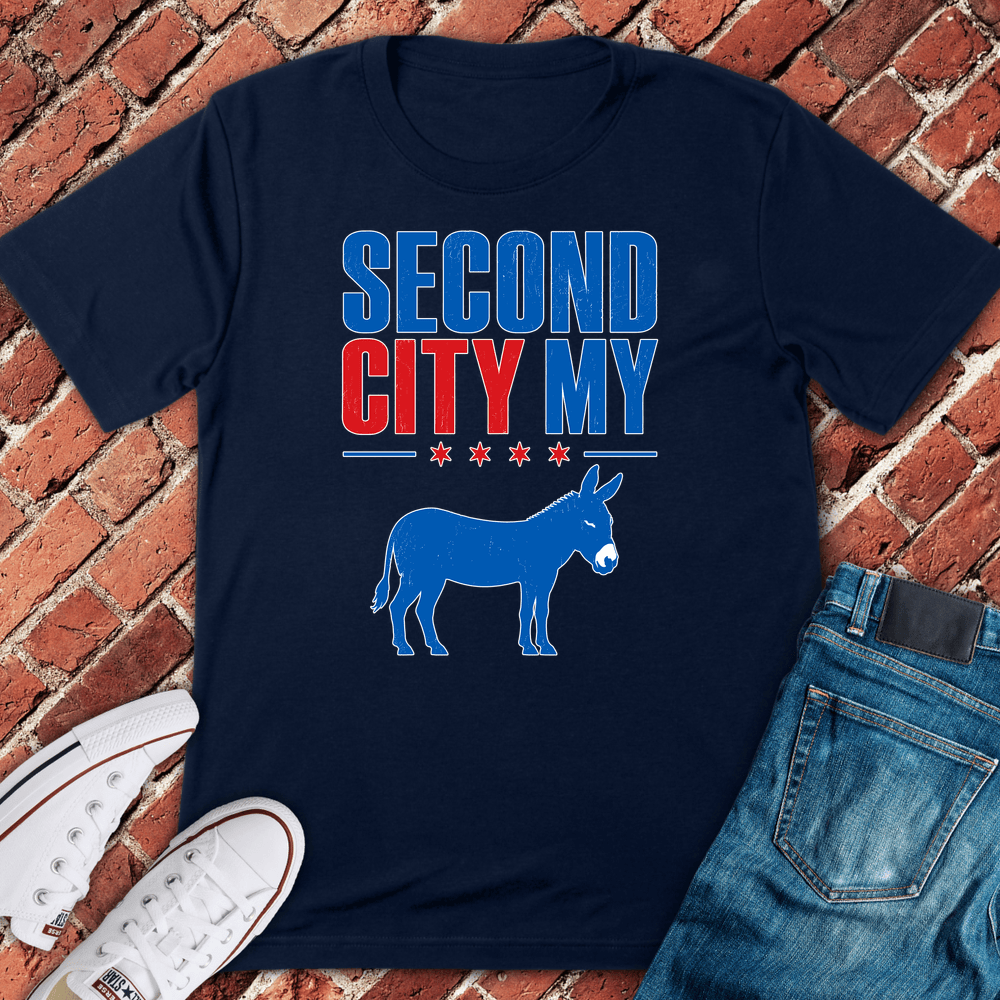 Second City Dem T-Shirt - Navy