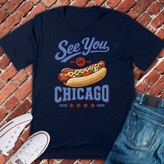 See You Chicago T-Shirt - Navy