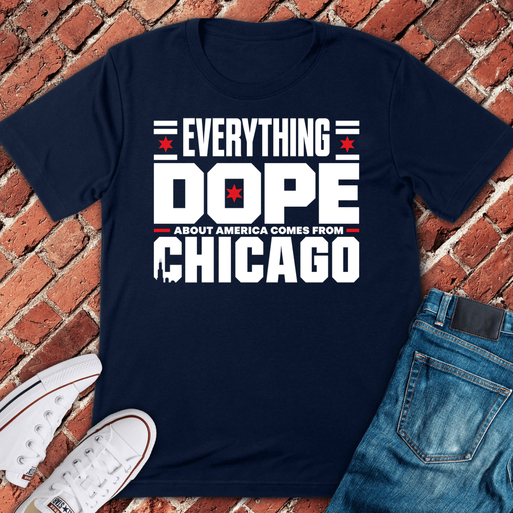 Dope Chicago T-Shirt - Navy