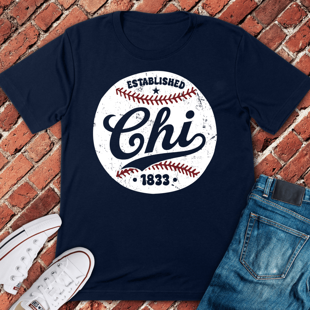Chi Baseball T-Shirt - Navy