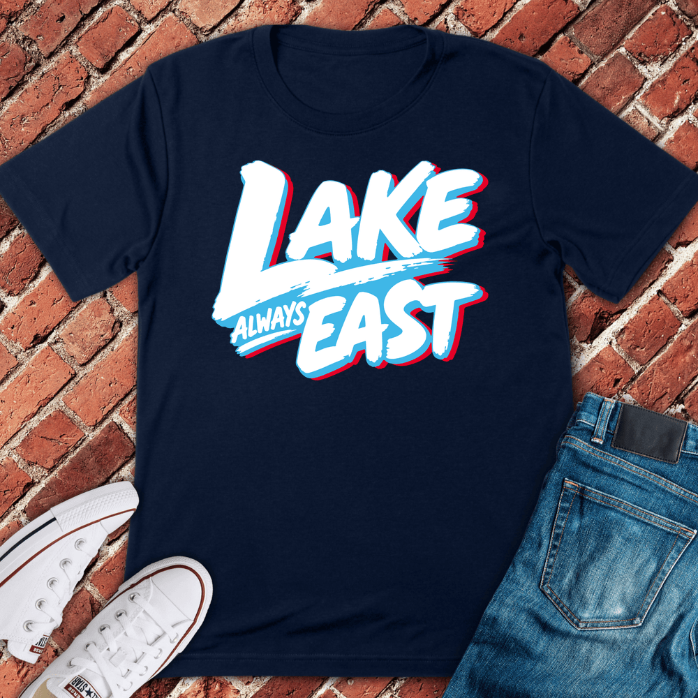 Lake Always East T-Shirt - Navy