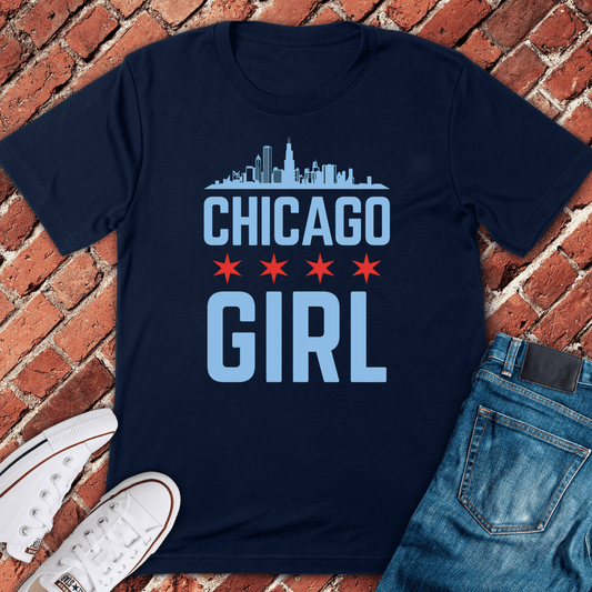 Chi Town Girl T-Shirt - Navy