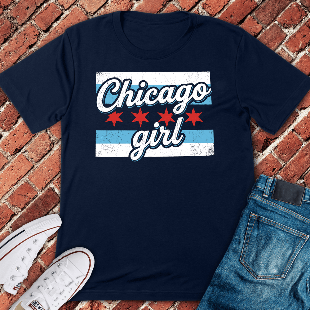 Chi City Girl T-Shirt - Navy