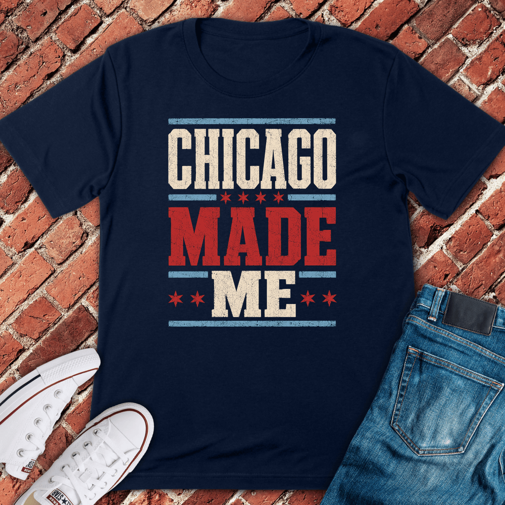 Chicago Made Me T-Shirt - Navy