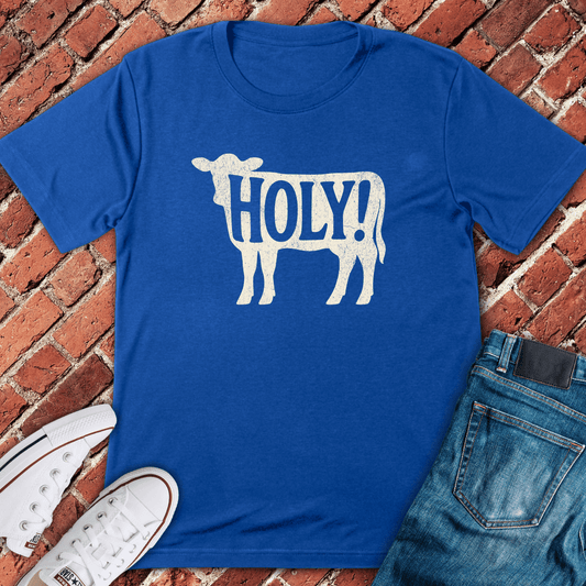 Holy Cow Silhouette T-Shirt - Royal