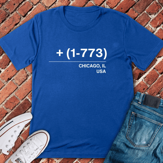 773 Area Code T-Shirt - Royal