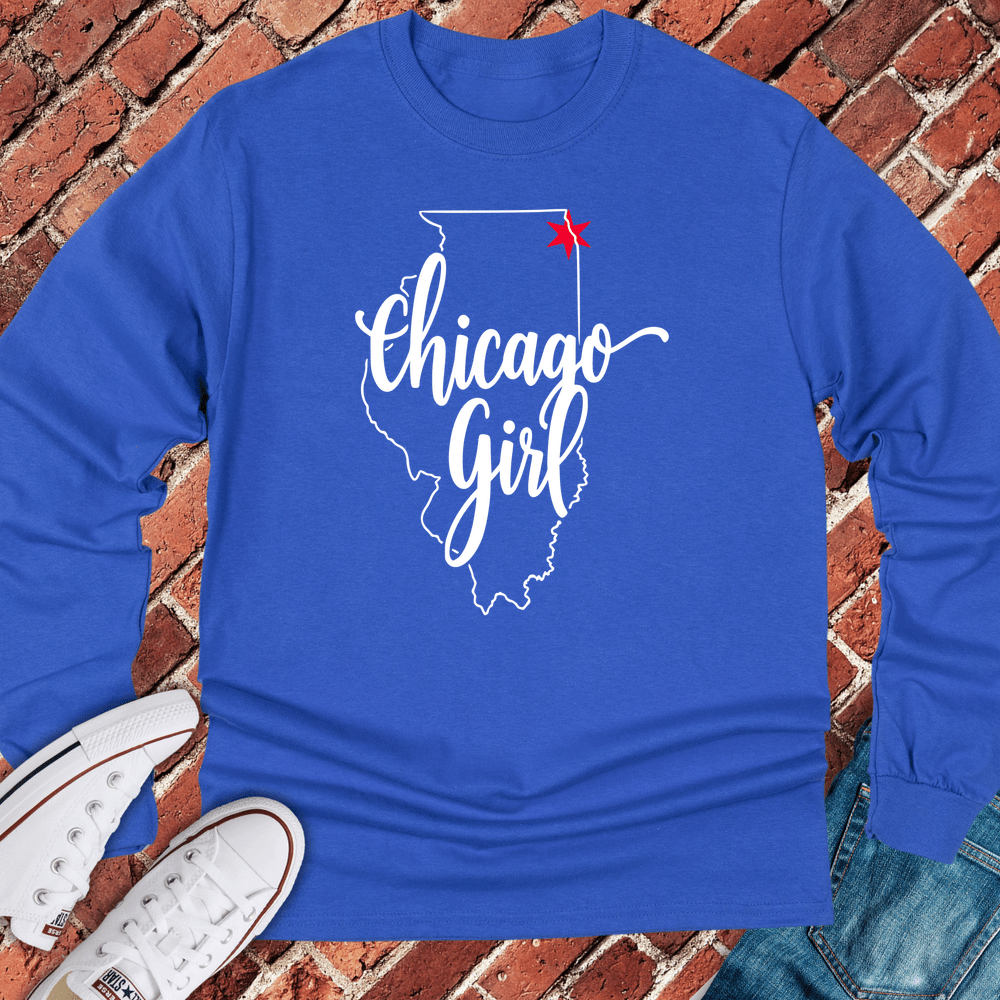Chicago Girl Long Sleeve - Royal