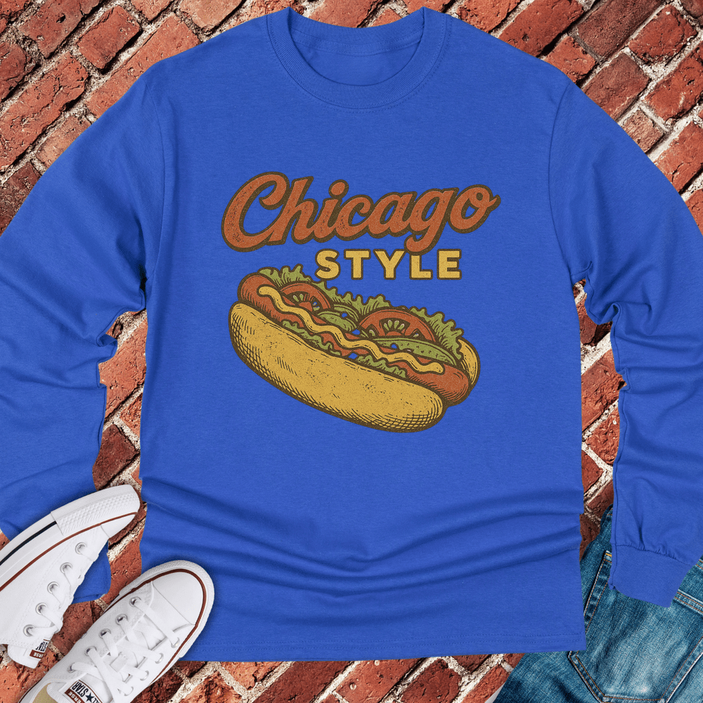 Chicago Style Long Sleeve - Royal