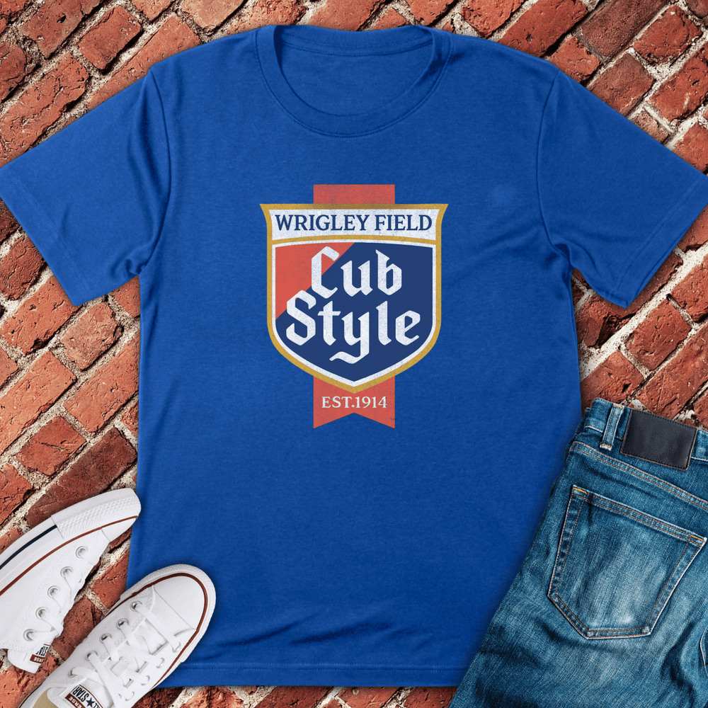 Cub Style Badge T-Shirt - Royal