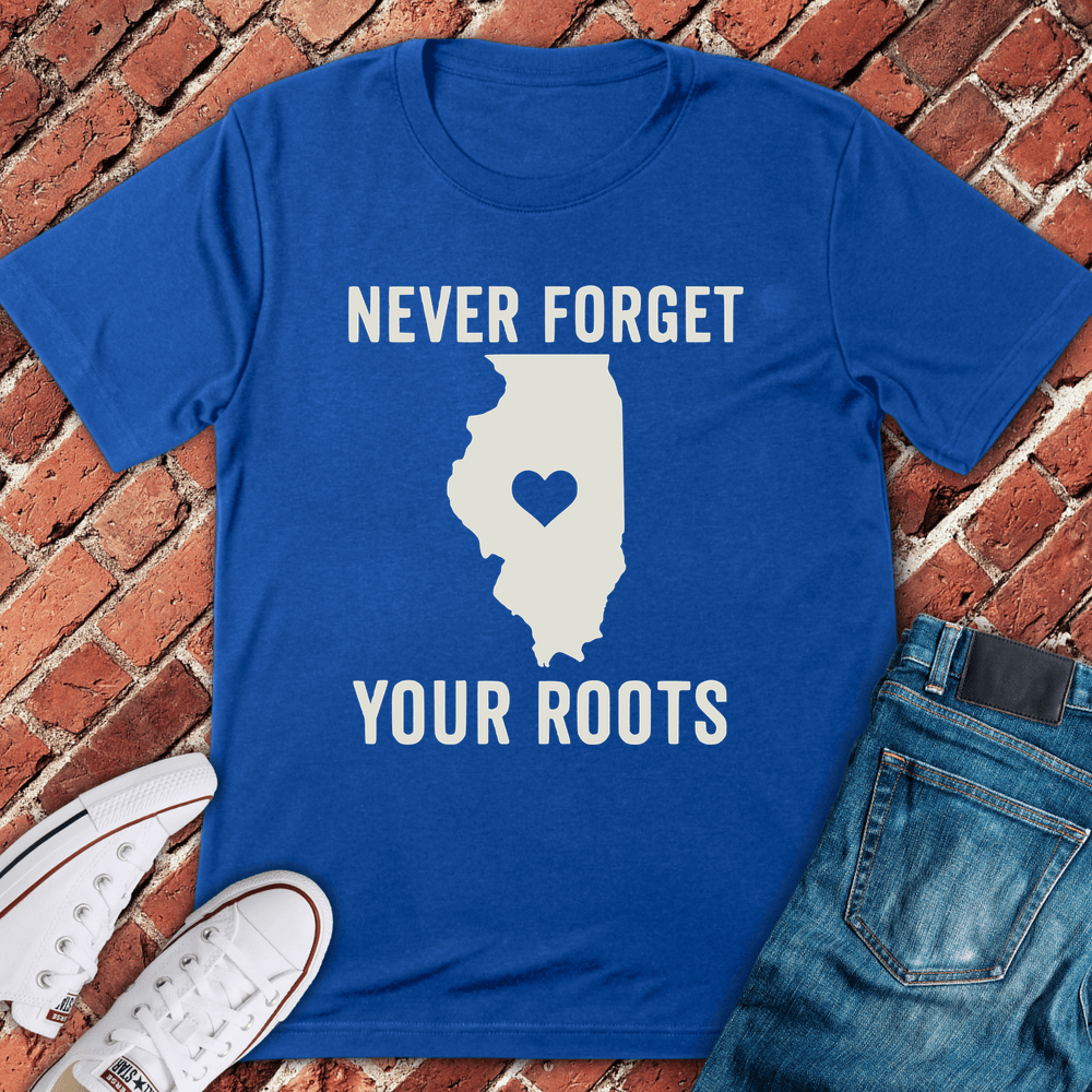 Roots In Illinois T-Shirt - Royal