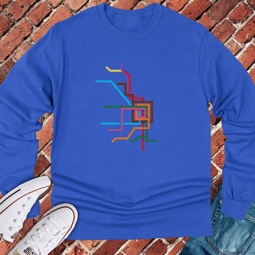 CTA Brushstrokes Long Sleeve - Royal