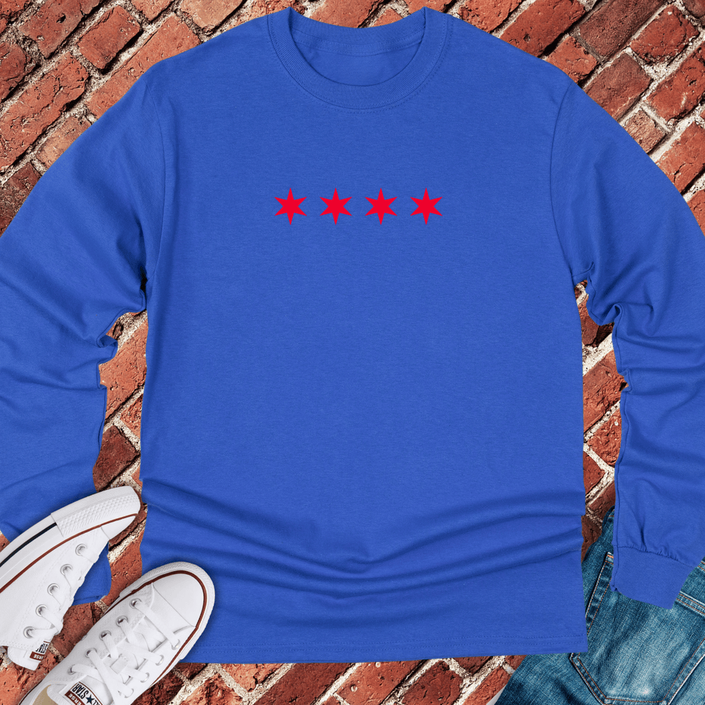 Six Point Stars Long Sleeve - Royal