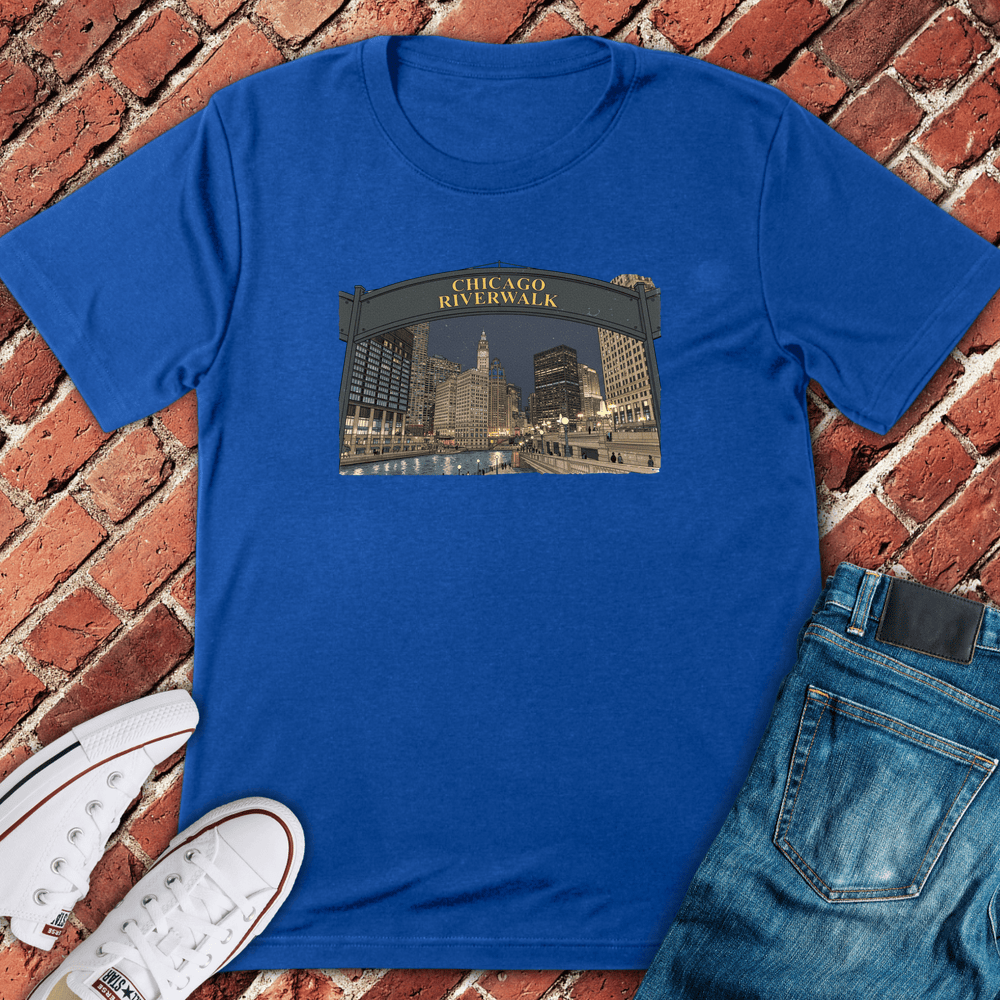 Chicago Riverwalk T-Shirt - Royal