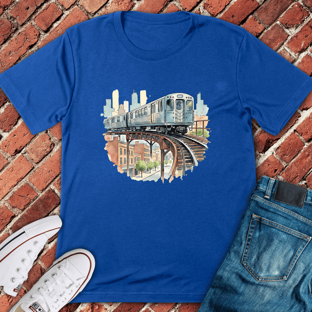 Loop Watercolor T-Shirt - Royal