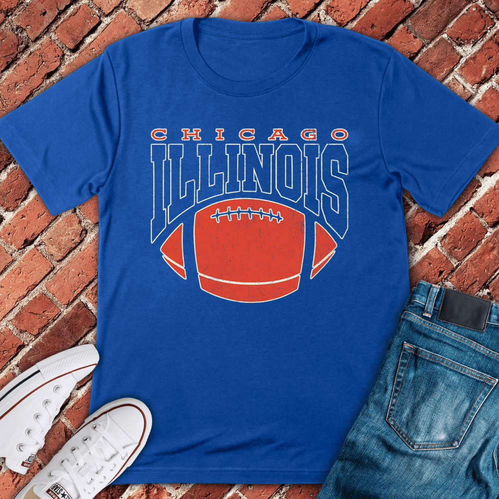 Illinois Football Style T-Shirt - Royal