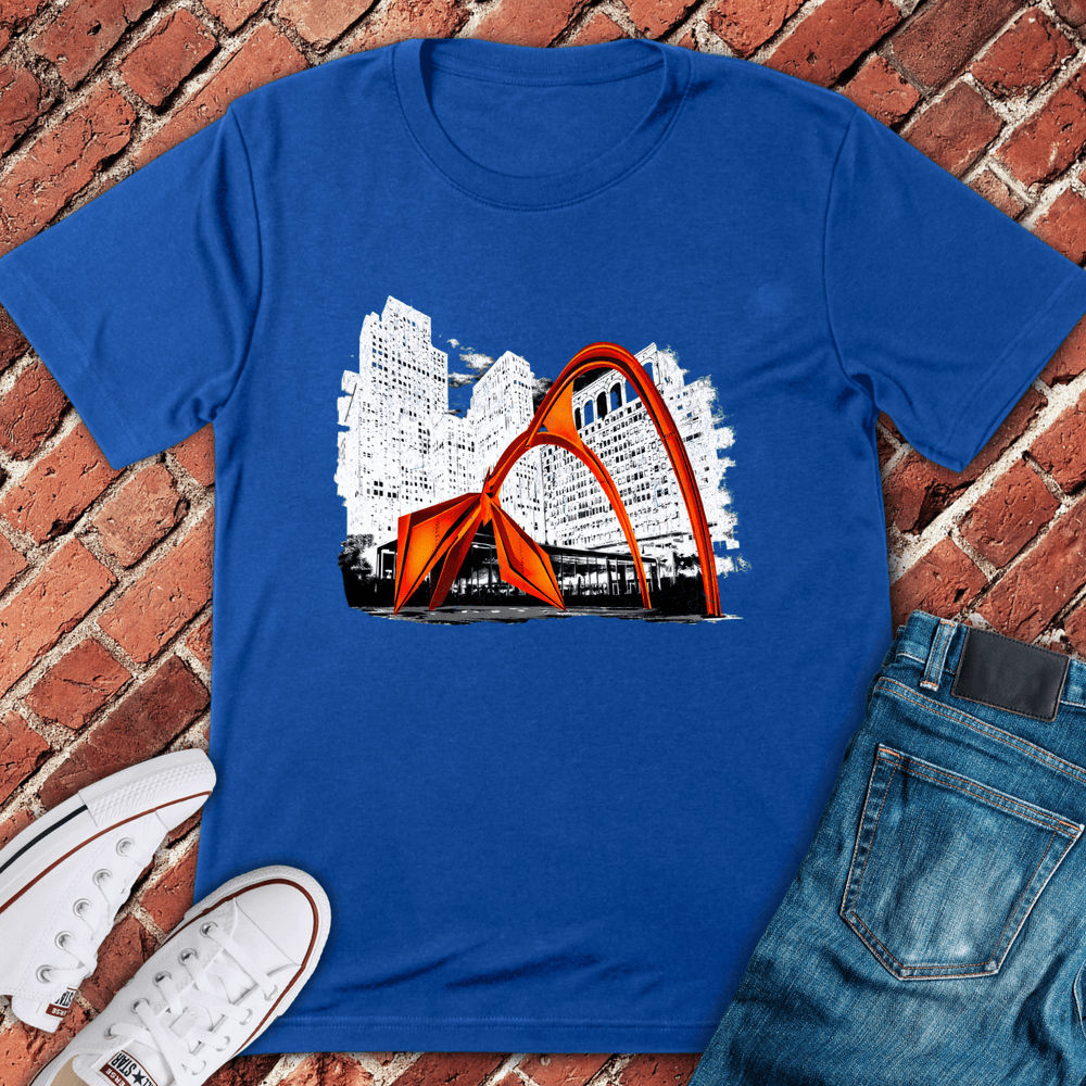 Flamingo Sculpture T-Shirt - Royal