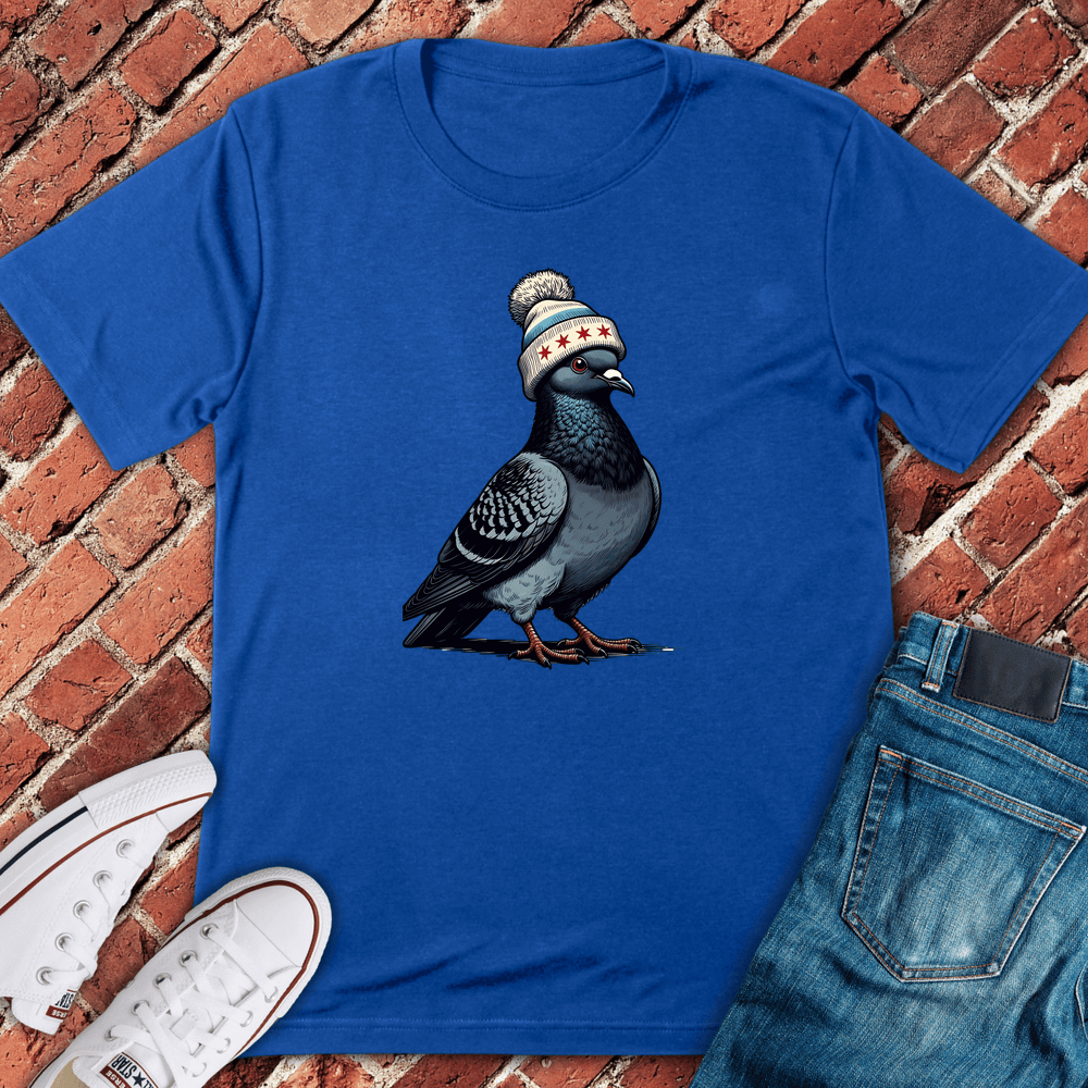 Beanie Pigeon T-Shirt - Royal