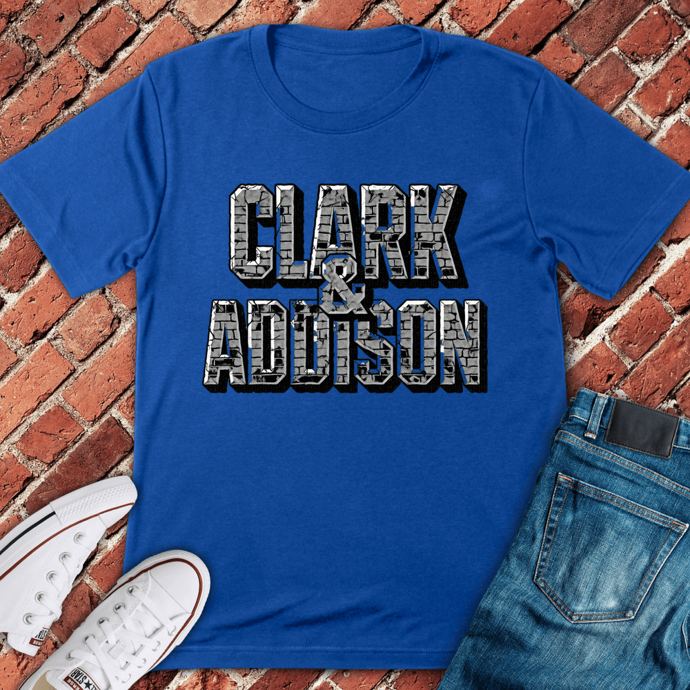 Clark & Addison Brick T-Shirt - Royal