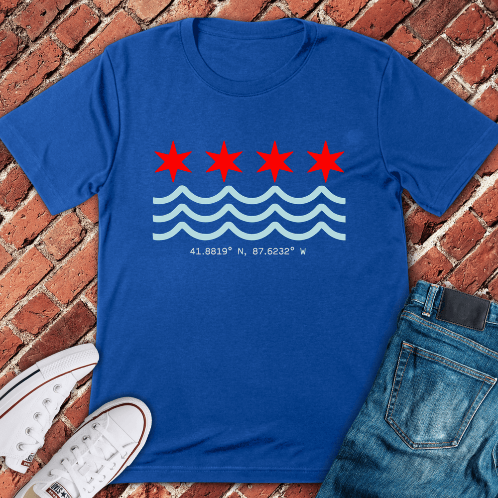 Wave & Stars T-Shirt - Royal