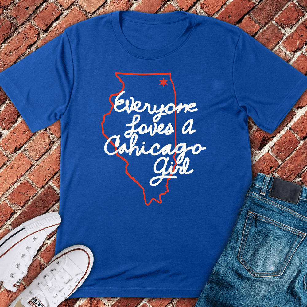 Chicago Girl Love T-Shirt - Royal