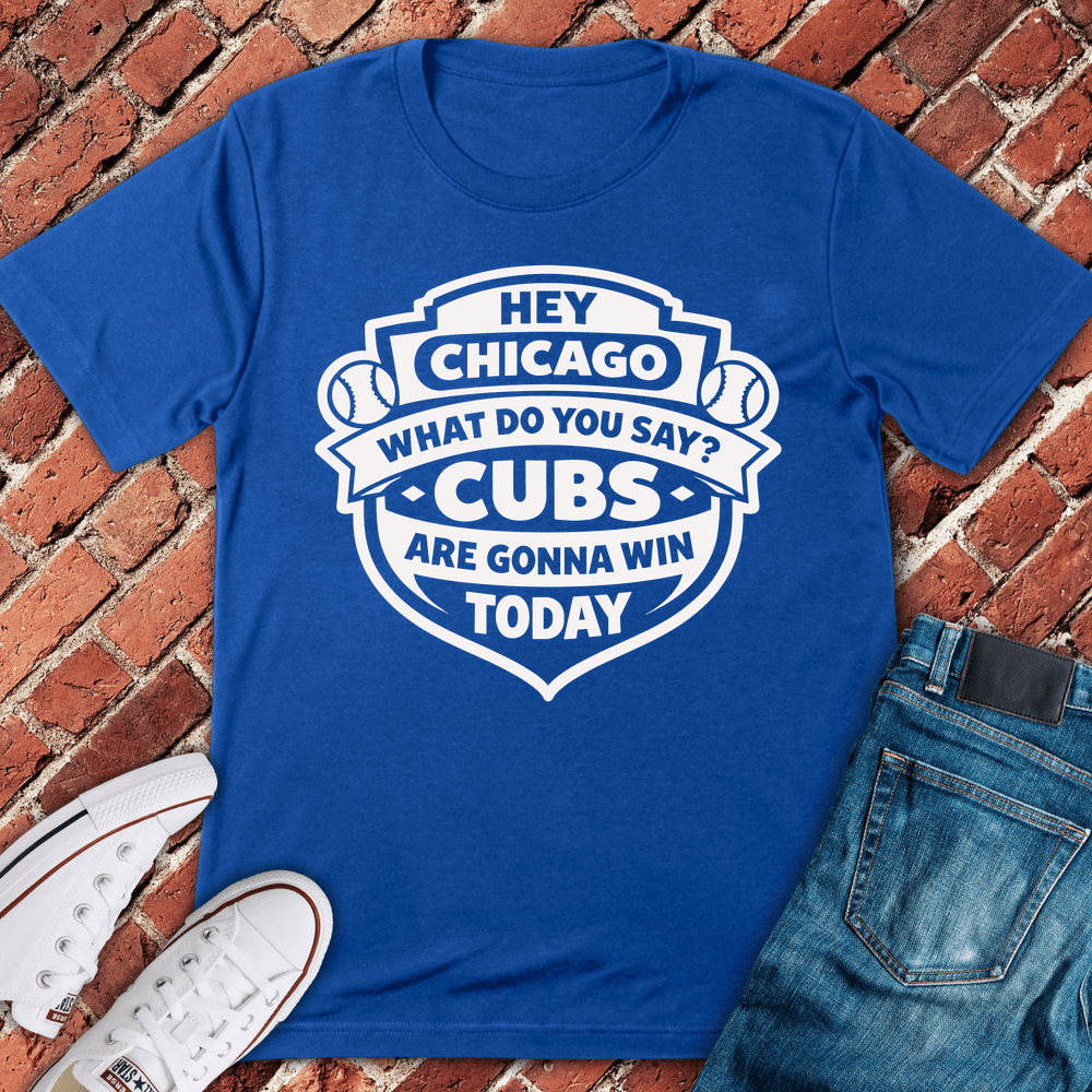 Hey Chicago Cubs T-Shirt - Royal